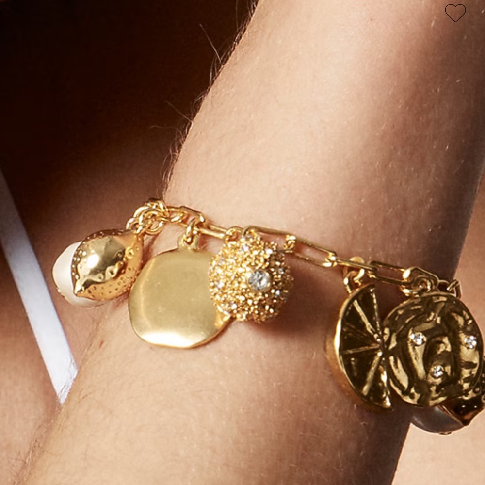 J. Crew Nautical lemon charm bracelet